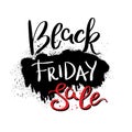 Black Friday sale template for banner or poster. Vector