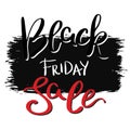 Black Friday sale template for banner or poster. Vector