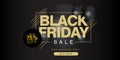 Black Friday Sale up to 75% off Banner Vector Template Design Illustration