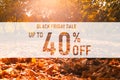 Black friday sale up to 40%