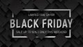 Black Friday Sale Vector Background