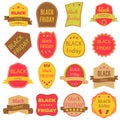 Black Friday Sale Vector Badges and Labels Royalty Free Stock Photo