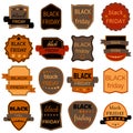 Black Friday Sale Vector Badges and Labels. Royalty Free Stock Photo