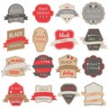 Black Friday Sale Vector Badges and Labels. Royalty Free Stock Photo