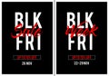 Black Friday sale, vector graphic design elements Royalty Free Stock Photo