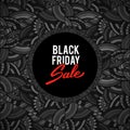 Black friday sale vector illustration banner Royalty Free Stock Photo
