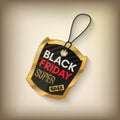 Black friday sales tag Royalty Free Stock Photo