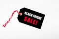 Black Friday sales tag for black friday offers, sales, price red Royalty Free Stock Photo