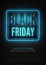Black Friday Seasonal clearance luxury vector banner design with copyspace Royalty Free Stock Photo