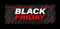 Black friday sign on halftone background Royalty Free Stock Photo