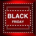 black friday special offer poster shopping prize tags with text holiday promotion concept horizontal banner flat vector Royalty Free Stock Photo