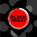 black friday special offer poster shopping prize tags with text holiday promotion concept horizontal banner flat vector Royalty Free Stock Photo