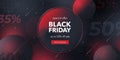 Black friday special offer. Social media web banner for shopping, sale, product promotion. Royalty Free Stock Photo