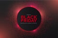 black friday super sale with abstract 3d particles Royalty Free Stock Photo