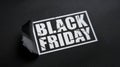 Black Friday Text on Dark Background with Distressed Look Royalty Free Stock Photo