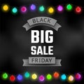 Black friday typographic sale