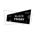 Black Friday Vector Flat geometric vector banner