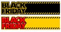 black friday warning ribbon Royalty Free Stock Photo