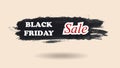 Black Friday watercolor banner design