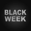 Black friday and black week illustration
