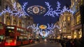 Black Friday weekend in London the first sale before Christmas. Regent street Royalty Free Stock Photo