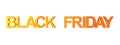 Black friday on white background. Isolated 3d illustration Royalty Free Stock Photo