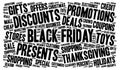Black friday word cloud concept Royalty Free Stock Photo