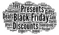 Black friday word cloud concept Royalty Free Stock Photo
