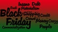 Black Friday Word Cloud Royalty Free Stock Photo