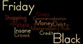 Black Friday Word Cloud Royalty Free Stock Photo
