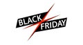 Black Friday X Mark Graphic Royalty Free Stock Photo
