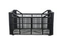 Black fruits and vegetable plastic crates