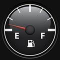 Black fuel gage Royalty Free Stock Photo