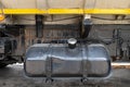 Black fuel tank of truck Royalty Free Stock Photo