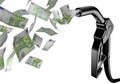 Black fuel tap euro Royalty Free Stock Photo