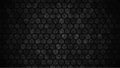 Black Futuristic Background. Dark Hexagon Grid Backdrop. Gray Vector Illustration. Hexagonal future style Royalty Free Stock Photo