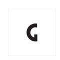 Black G Logo Letter Vector Illustration