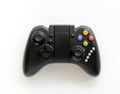 A Black game Joystick isolated on a white background Royalty Free Stock Photo