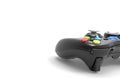 Black gamepad on a white background Royalty Free Stock Photo