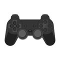 Black gaming controller vector illustration