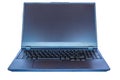 Black gaming laptop for high performance purposes with spanish keyboard Royalty Free Stock Photo