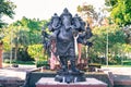 Black Ganesha god of success with offers in the landmark at Rajapruek park