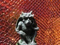 Black gargoyle figurine