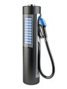 Black gas pump - Battery. Use of nonconventional energy sources. Royalty Free Stock Photo
