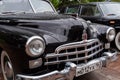 Black GAZ-12 ZIM at Classic Soviet Car Exhibition Royalty Free Stock Photo