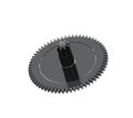 Black gear plastic wheel Royalty Free Stock Photo