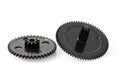 Black gear plastic wheel Royalty Free Stock Photo