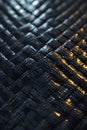Black Geometric Cube Mosaic Abstract Surface Texture, Portrait Images Generative AI Royalty Free Stock Photo