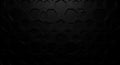 Black geometric pattern with interlocking hexagonal shapes creating a 3D effect. Royalty Free Stock Photo