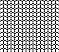 Black Geometric Seamless Zigzag pattern in white background Royalty Free Stock Photo